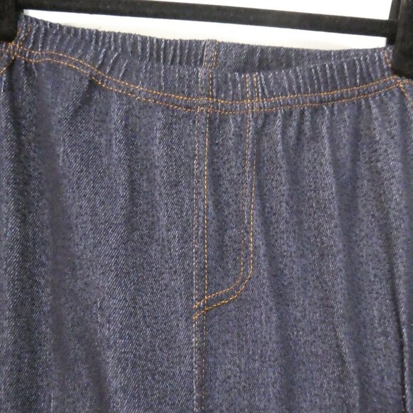 Source Unknown | xl - xxl 16-18 | Lightweight Blue Denim Leggings - Picture 4 of 16